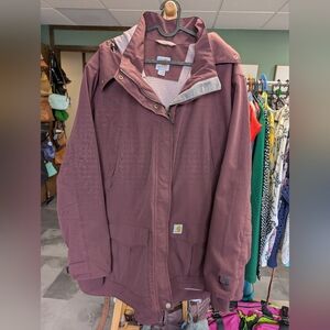 Carhartt Women's Utility Jacket in Burgundy